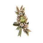 Vxrolnia™ Sage Peridot Virgo-Inspired Vintage Brooch — Olive Green Crystal Botanical Wheat Pin, Antique Gold Fashion Accessory